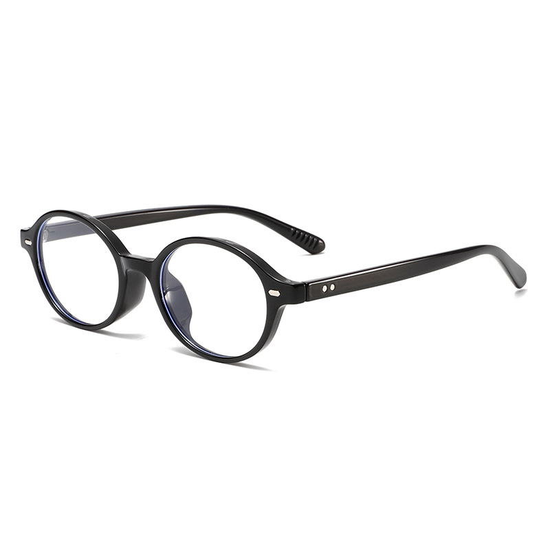 ‌Fake Nerd Oval Frame Women's Tortoiseshell Glasses, Ultra-Light TR90 Plain Face Eyeglass Frames