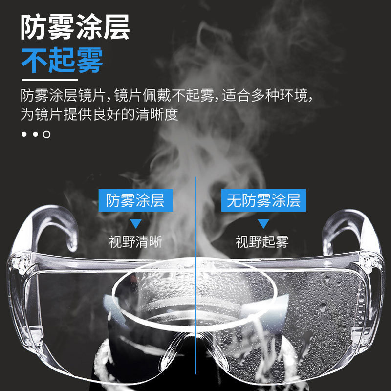 Protective Men's Anti-Splash Plastic Goggles, Anti-Dust & Windproof Safety Eyewear for Cross-border  图2