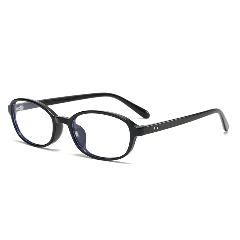 Vintage TR90 Small Frame Nerd Glasses, Ultra-Light No-Makeup Blue Light Blocking 图2