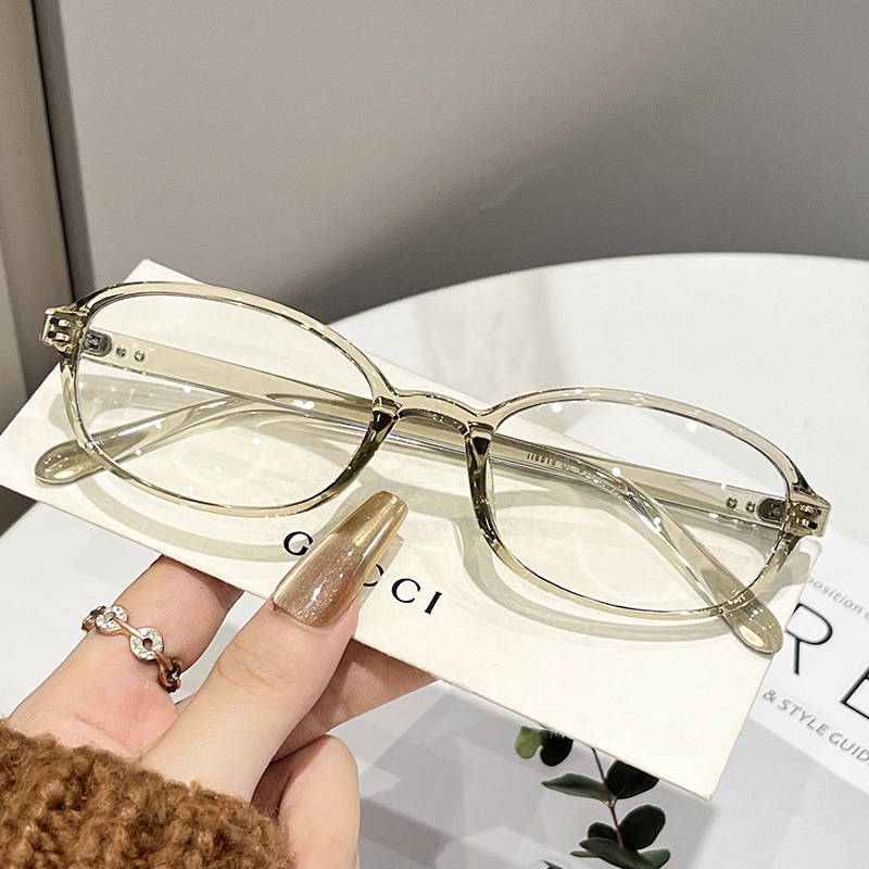 Vintage TR90 Small Frame Nerd Glasses, Ultra-Light No-Makeup Blue Light Blocking 图6