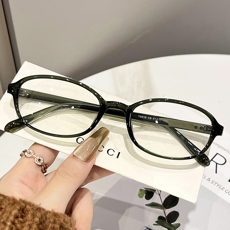 Vintage TR90 Small Frame Nerd Glasses, Ultra-Light No-Makeup Blue Light Blocking 图7