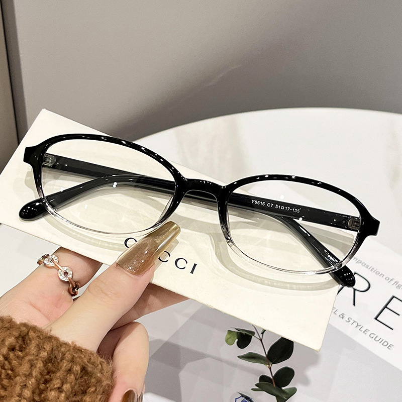 Vintage TR90 Small Frame Nerd Glasses, Ultra-Light No-Makeup Blue Light Blocking 图9