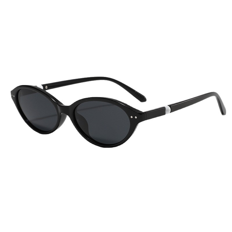2026 New European Cross-border Fake Same Oval Cat Eye Premium Unisex Ins UV400 Sunglasses