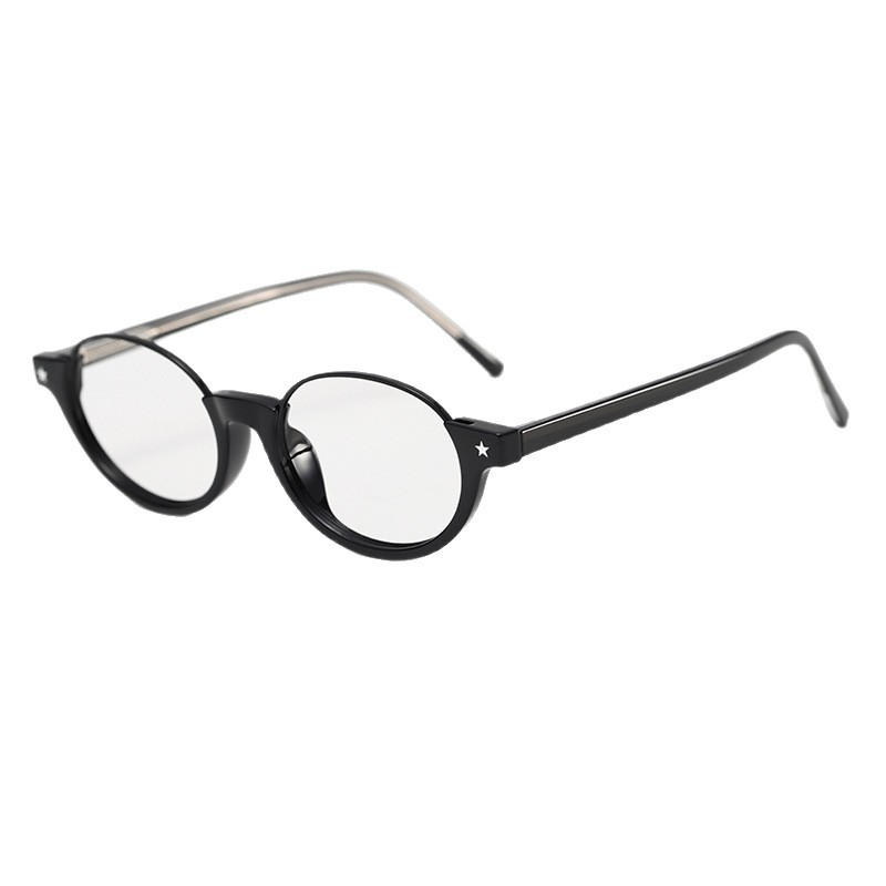Vintage British Half-Rim TR90 Blue Light Blocking Nerd Glasses Unisex 图2