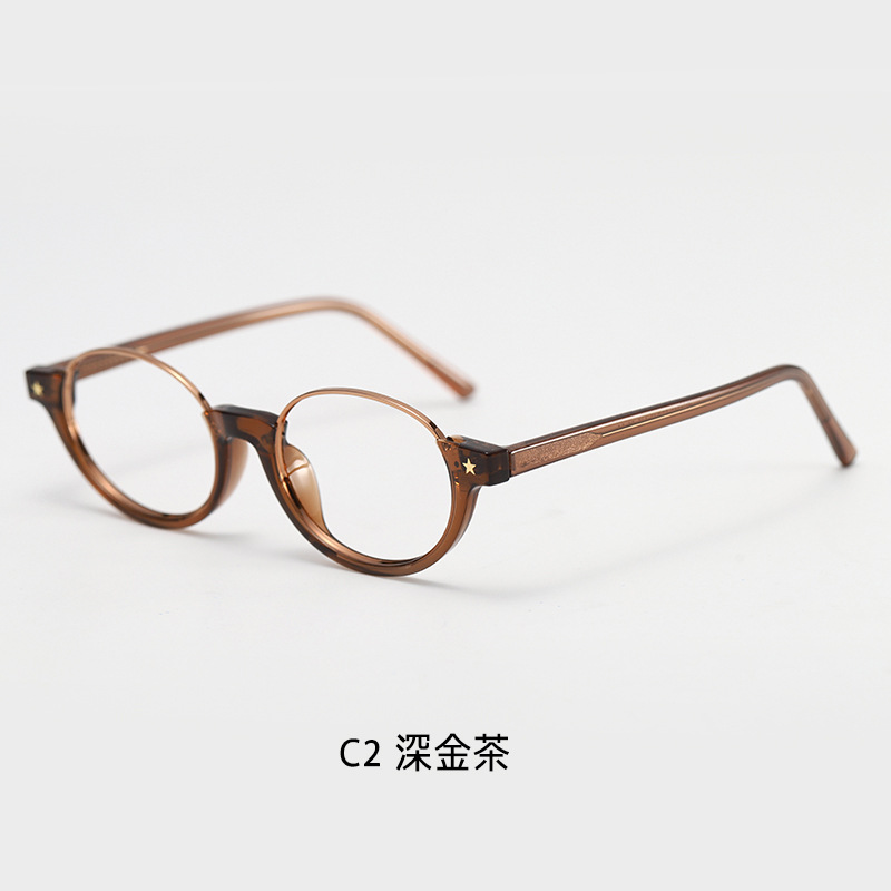 Vintage British Half-Rim TR90 Blue Light Blocking Nerd Glasses Unisex 图4
