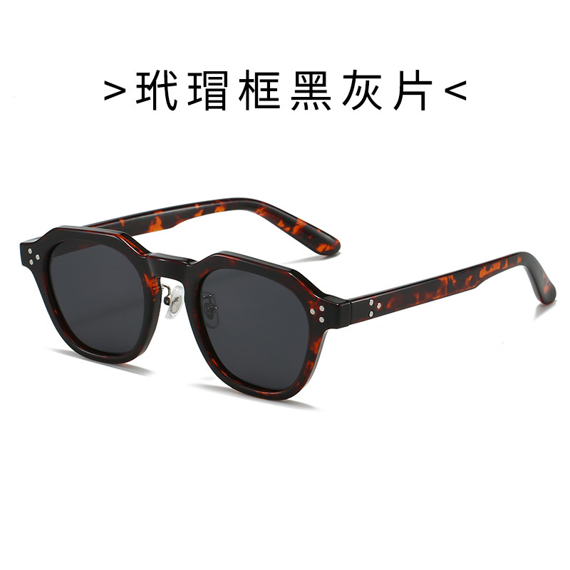 TR1004 New Cross-border Korean Niche TR90 Polarized Retro Unisex Ins Street Sunglasses 图8