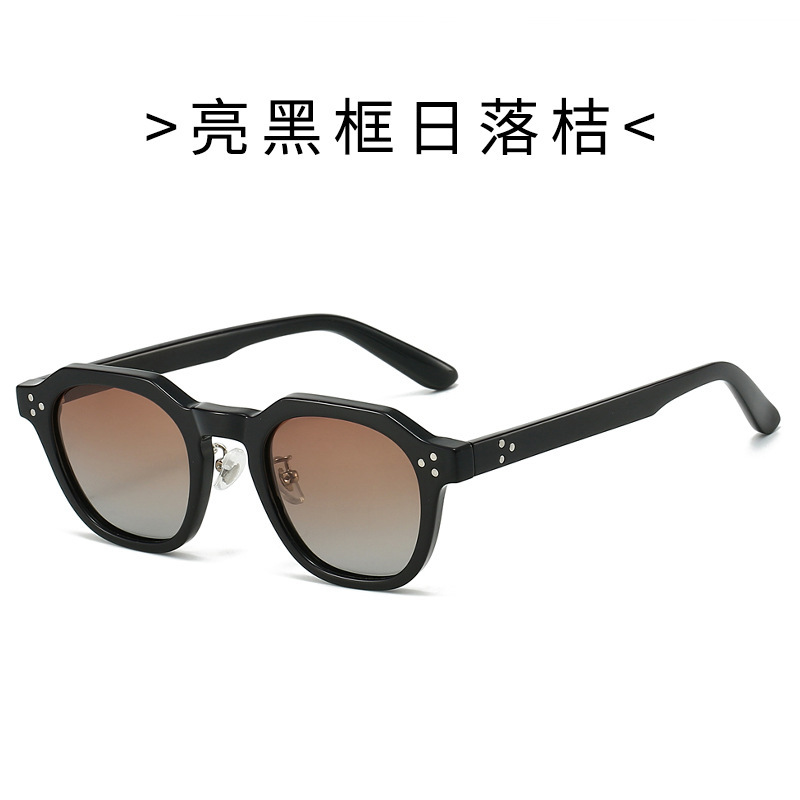 TR1004 New Cross-border Korean Niche TR90 Polarized Retro Unisex Ins Street Sunglasses 图14