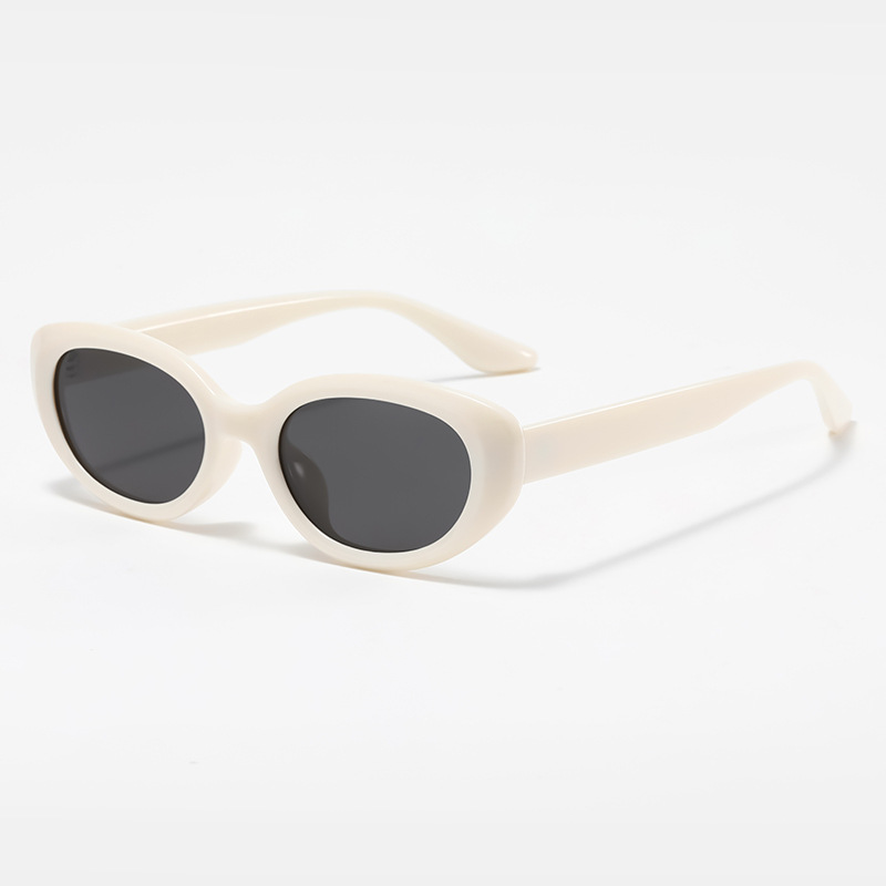 2026 New Korean Retro Cat Eye Oval TR90 Polarized UV Protection Unisex Sunglasses 图4