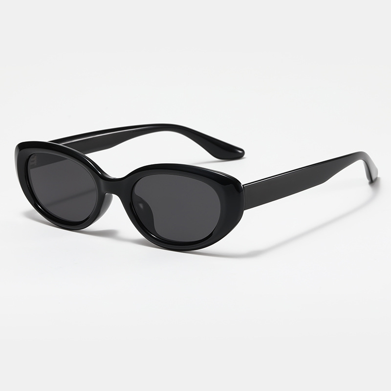 2026 New Korean Retro Cat Eye Oval TR90 Polarized UV Protection Unisex Sunglasses 图2