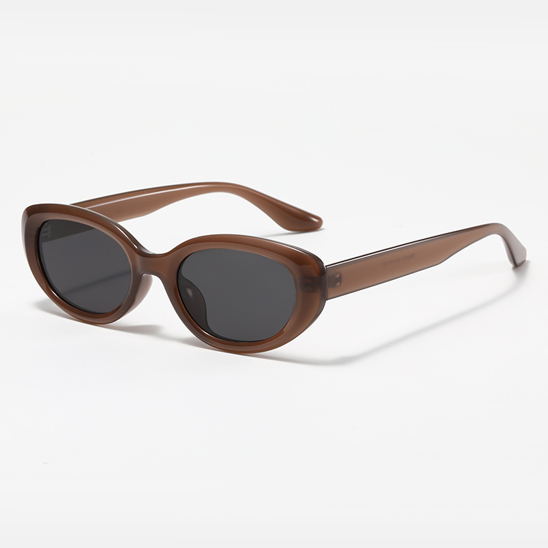 2026 New Korean Retro Cat Eye Oval TR90 Polarized UV Protection Unisex Sunglasses 图5